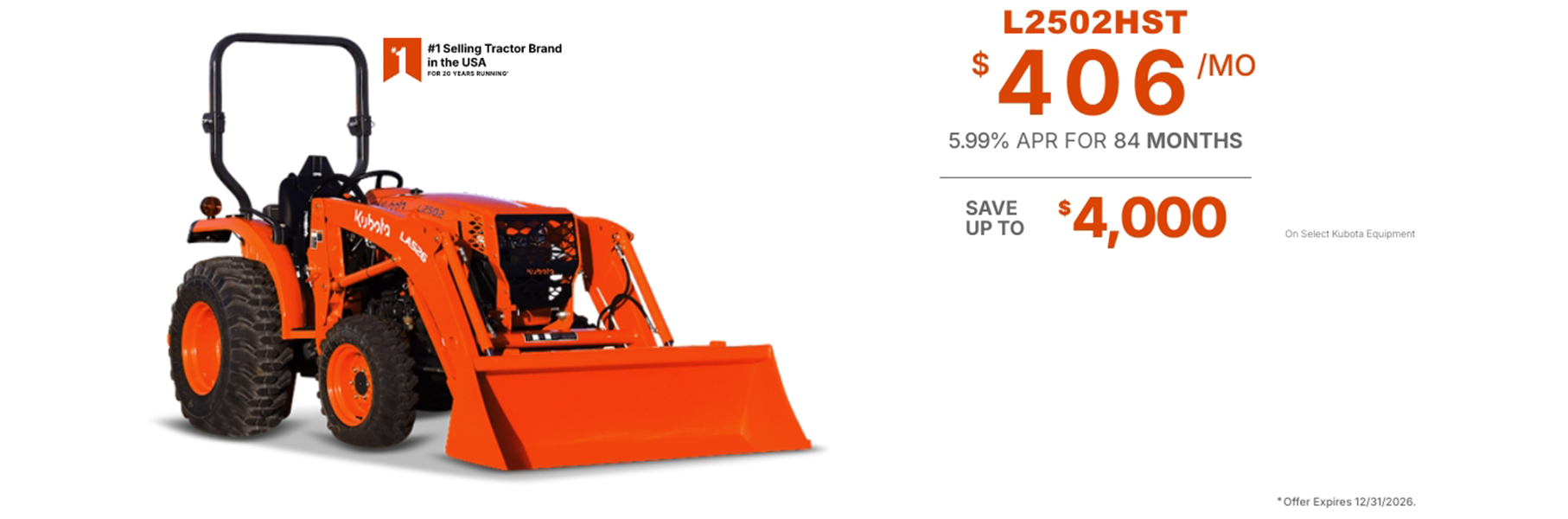  kubota lx2620hsd